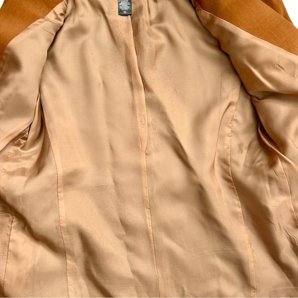 Smythe 90s Blazer in Burnt Sienna Camel Brown Linen Blend ASO Taylor Swift S - Picture 14 of 16